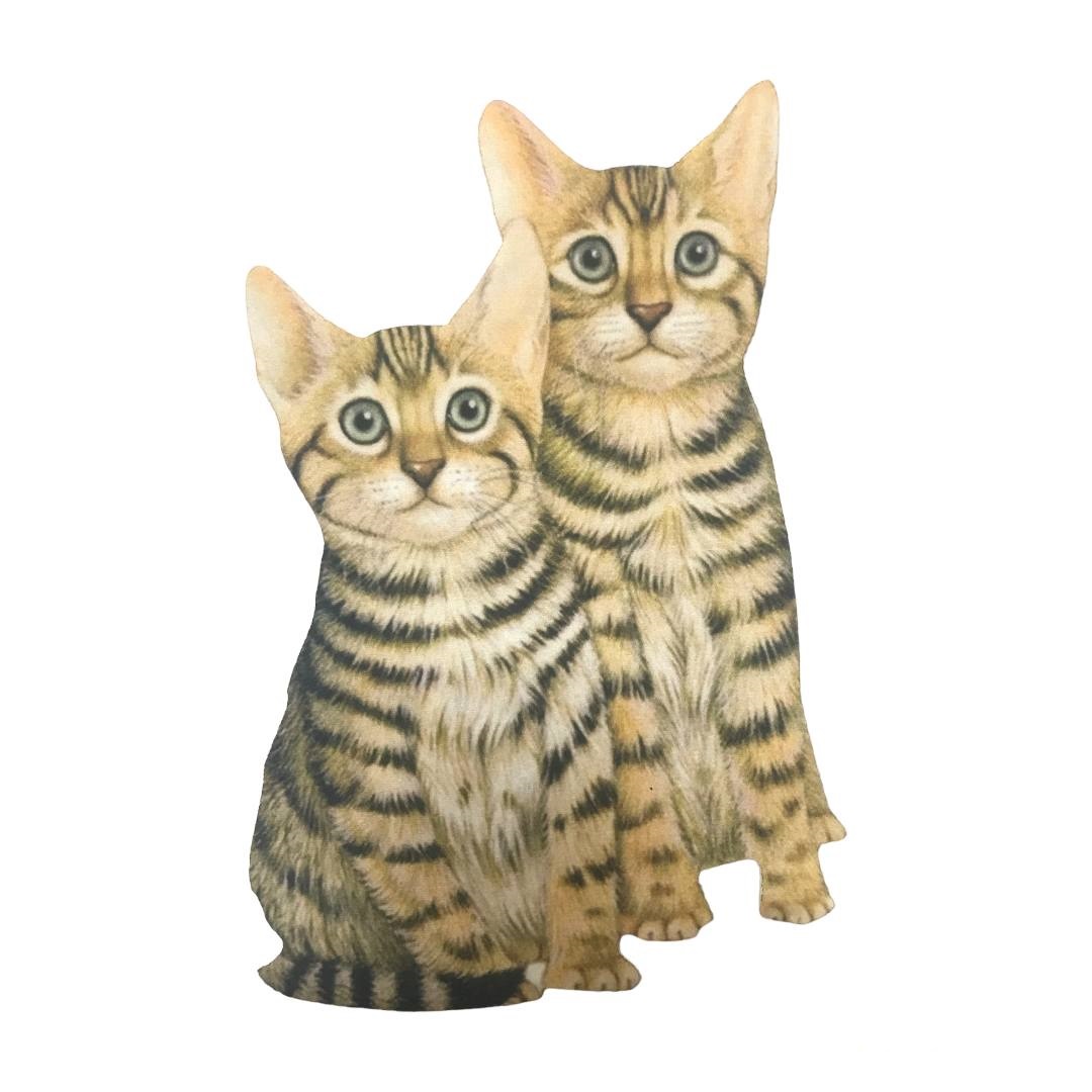 اتیکت بچگانه طرح گربه - خرازی گلگها